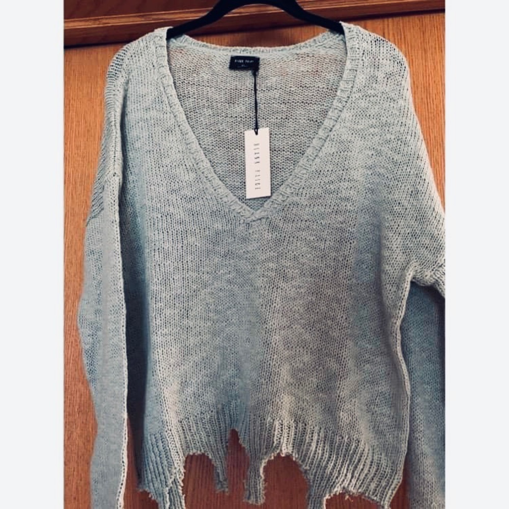 🍁 Cropped heathered sweater 🍁